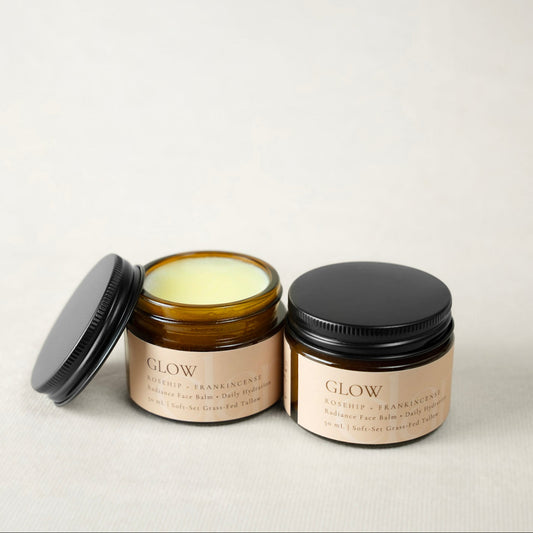 GLOW | Rosehip + Frankincense Tallow Balm 50mL